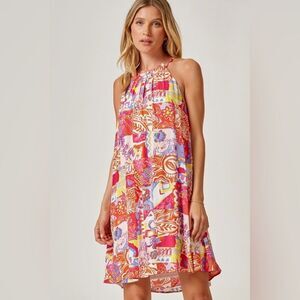 Emily Wonder Patchwork Mini Dress